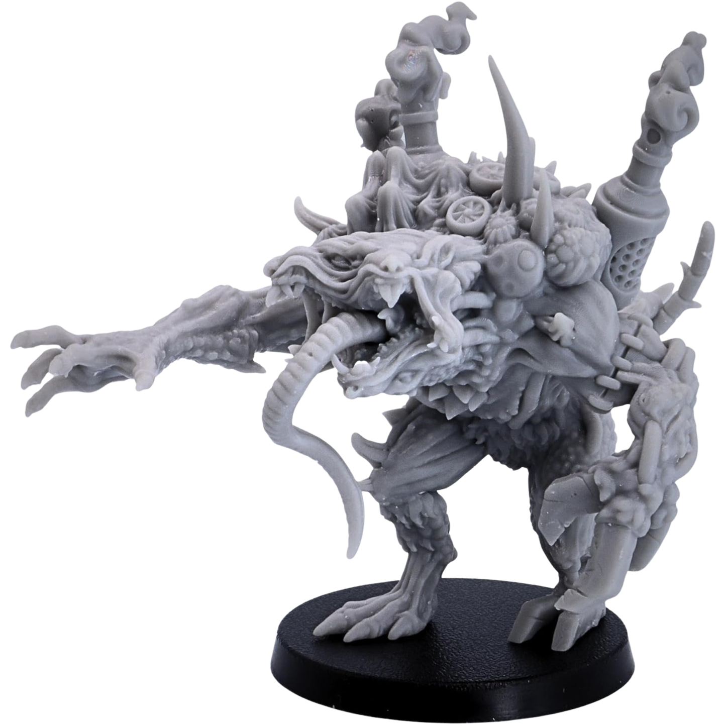 Mutant Ratmen Brute Miniature | 1 Rat Monster Figure | 32mm RPG Enemy | Resin Warfare