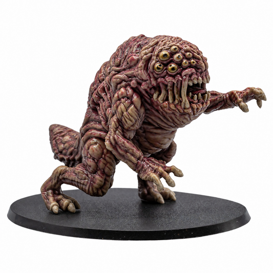 Painted example of an Aberration fantasy monster miniature by Forged Path Miniatures on a 120mm x 92mm oval base.