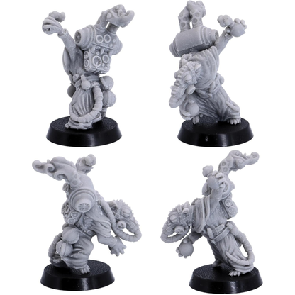 Battle Alchemist Rats miniature set shown from multiple angles
