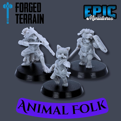 BeastKin animal folk fantasy character collection by Epic Miniatures