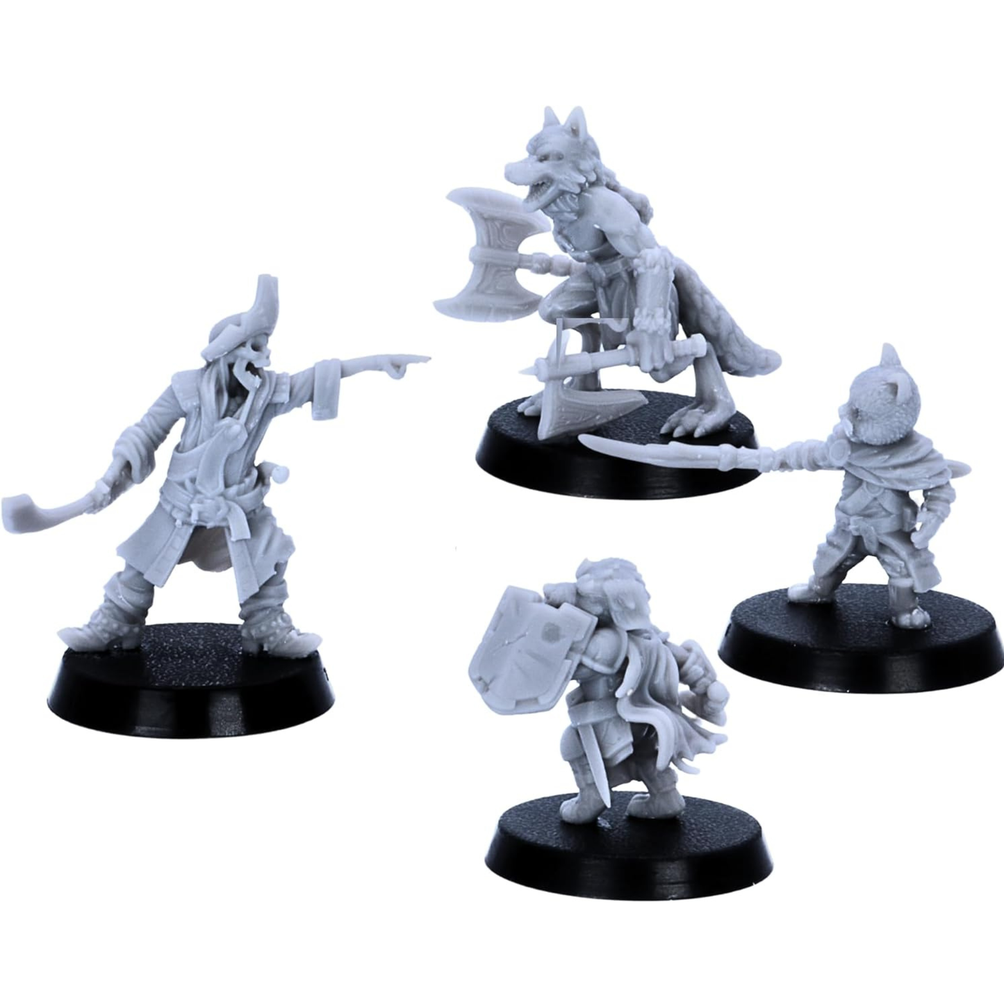 BeastKin fantasy animal warriors and adventurers with swords axes shields and bows