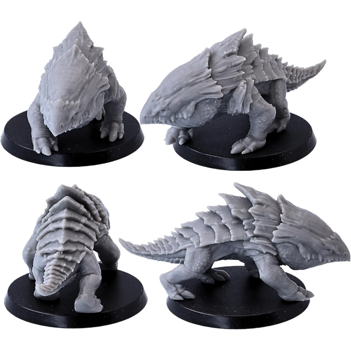 Bulette Shark miniature showing layered back armour tail and reptilian body details