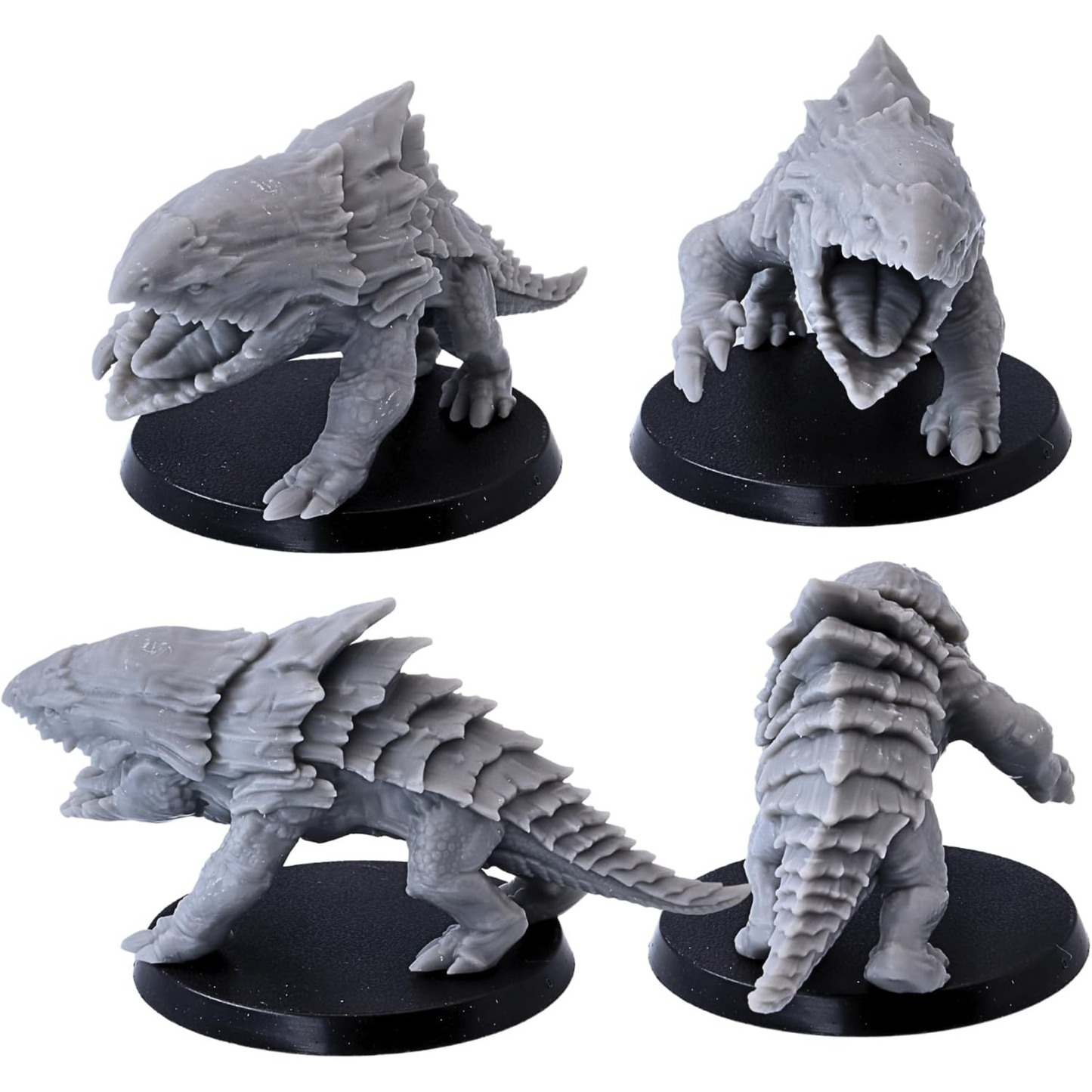 Attacking Bulette Shark 28mm RPG monster with claws and open jaws