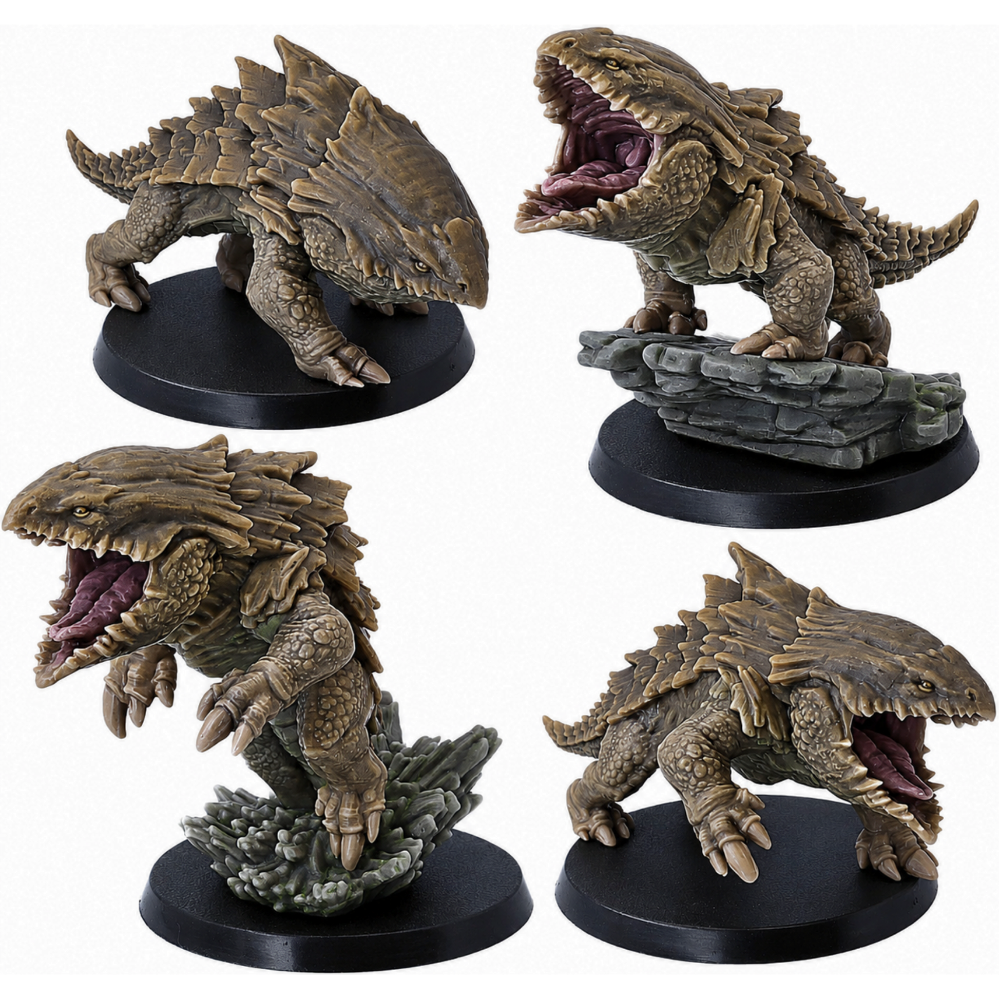 Painted Bulette Shark 28mm fantasy monster miniature by Epic Miniatures