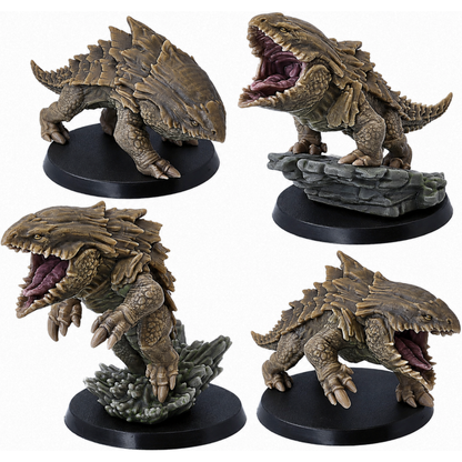 Painted Bulette Shark 28mm fantasy monster miniature by Epic Miniatures