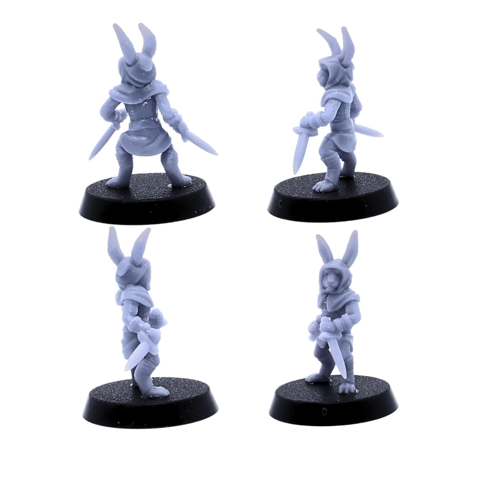 Armoured Bunny Army rabbit rogue carrying two daggers