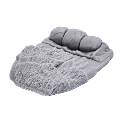 Fantasy camp bedroll and bundled bedding scenery piece by Printable Scenery