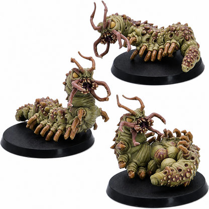 Painted Carrion Bugs set of three grotesque 28mm insect monsters by Epic Miniatures