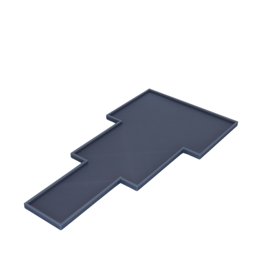 Single cavalry lance formation movement tray designed to hold six miniatures on 30x60mm bases.