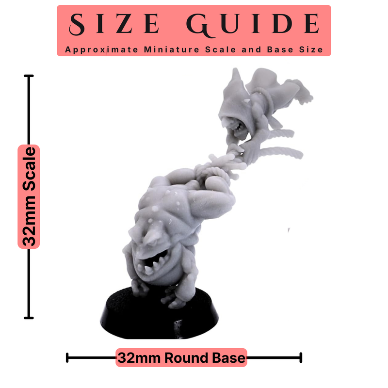 Frog Herders shown in 32mm scale on 32mm round bases.