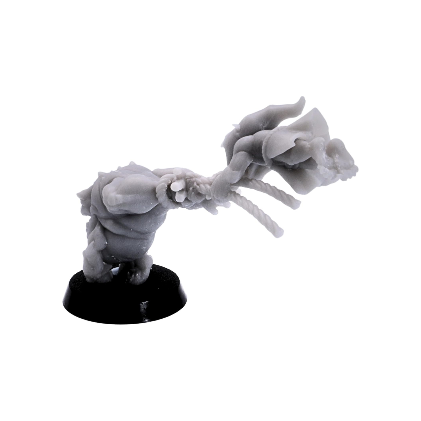 Dynamic Frog Herders and amphibian creatures posed for fantasy tabletop battles.