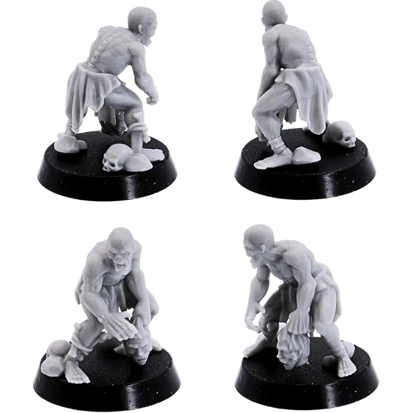 Crawling ghoul miniature carrying a crude bone club.