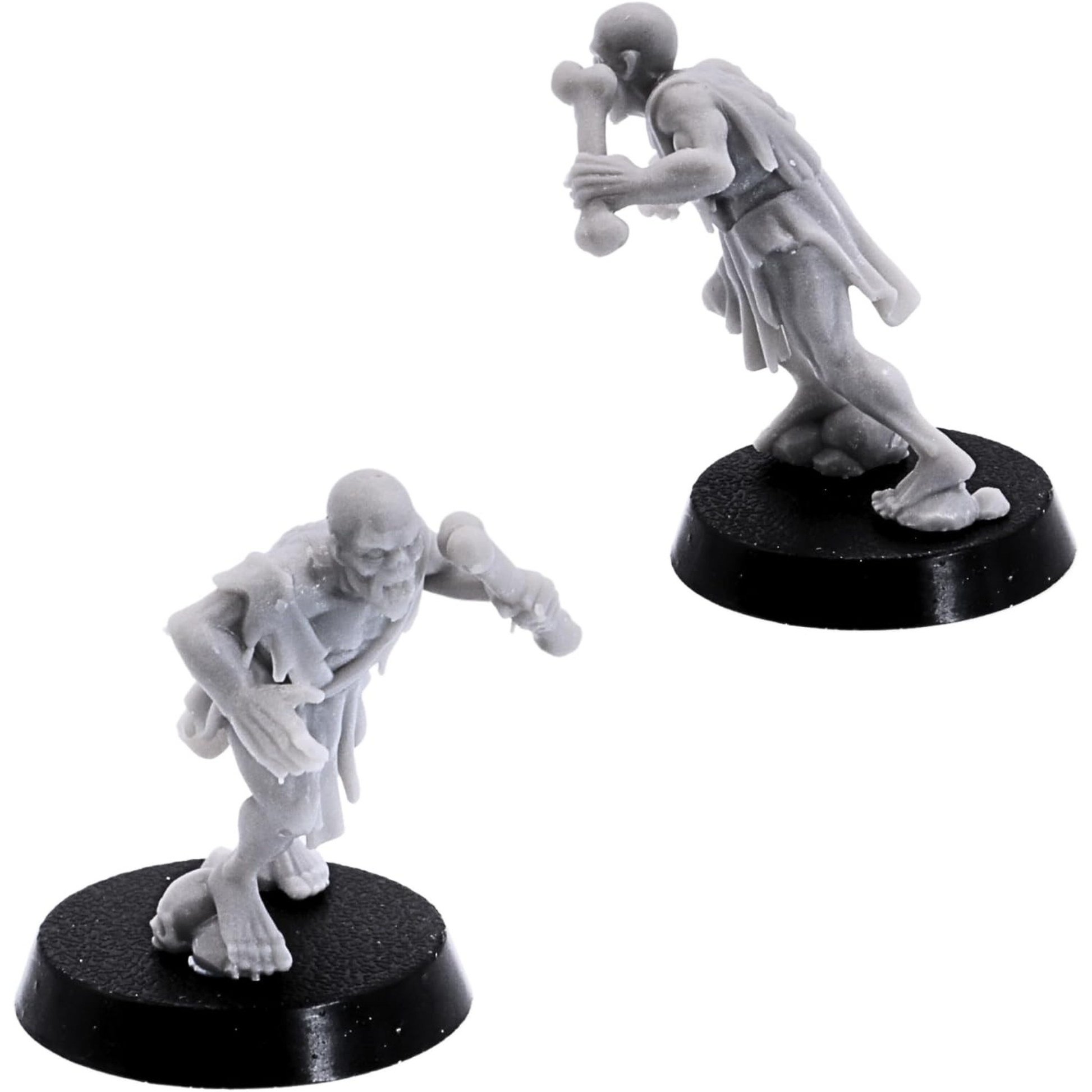 Running ghoul miniature armed with a large bone weapon.
