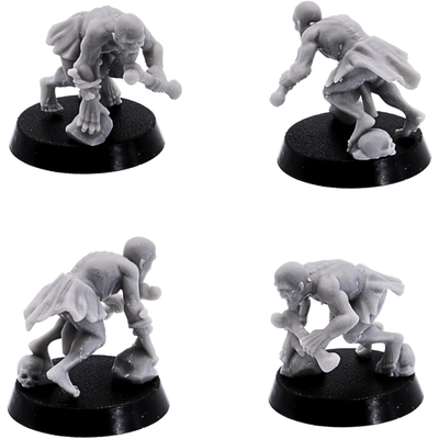 Dynamic running ghoul miniature wielding a large bone club.