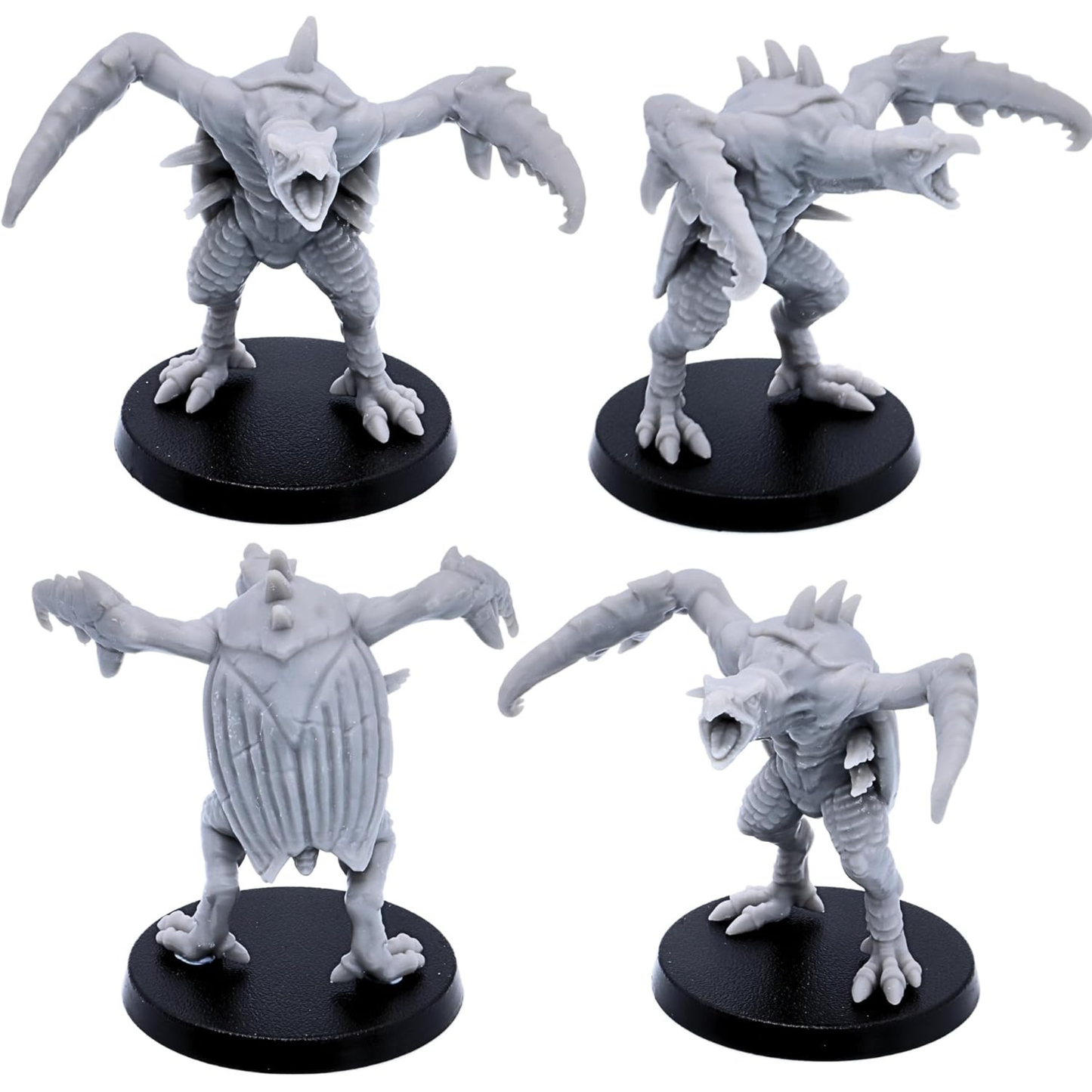 Hook Horror resin miniature shown from multiple angles for model detail reference.