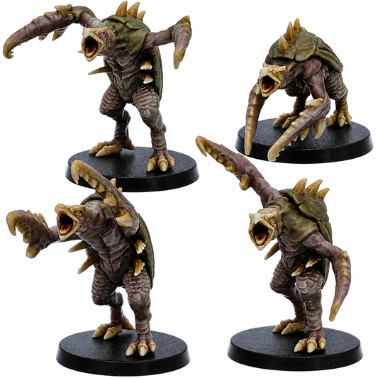 Set of four Hook Horror fantasy monster miniatures by Epic Miniatures.