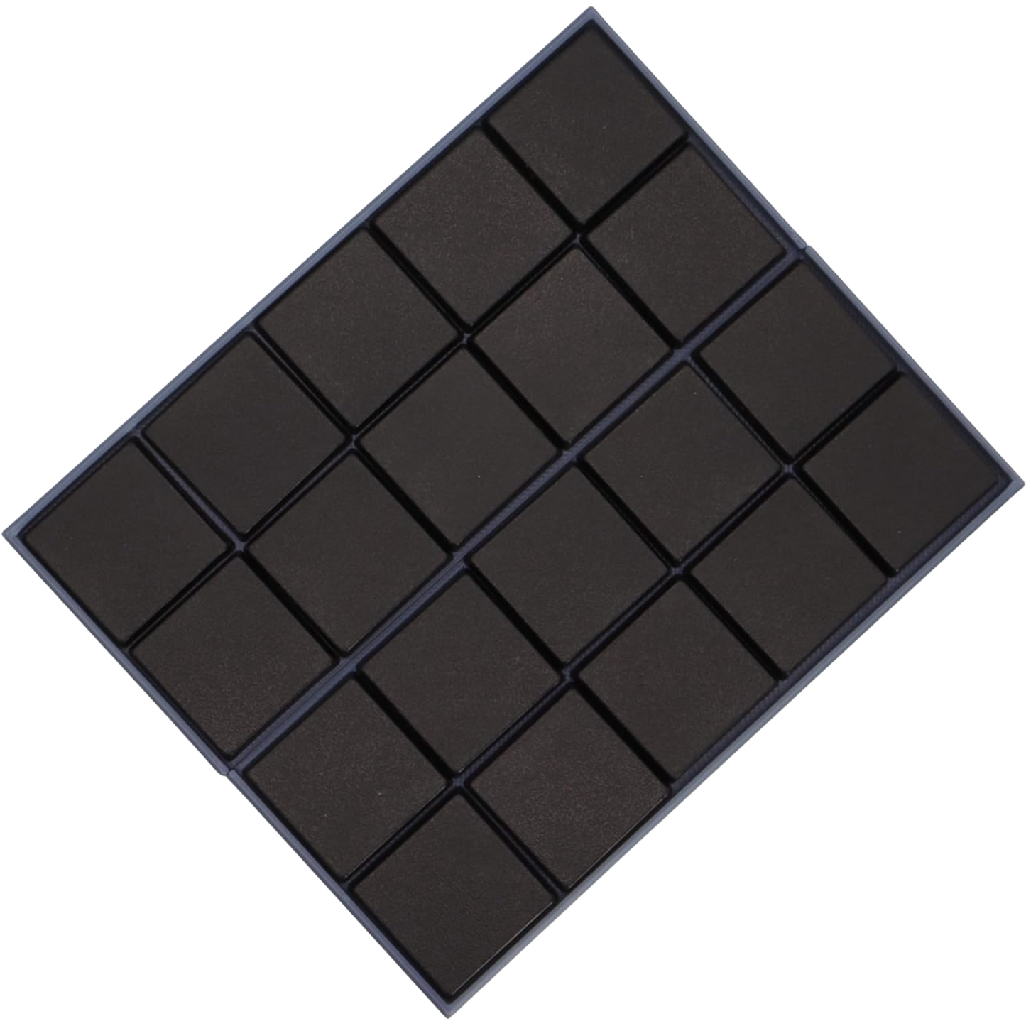 Movement trays shown filled with individual 25mm square base inserts to demonstrate the 5x2 formation.