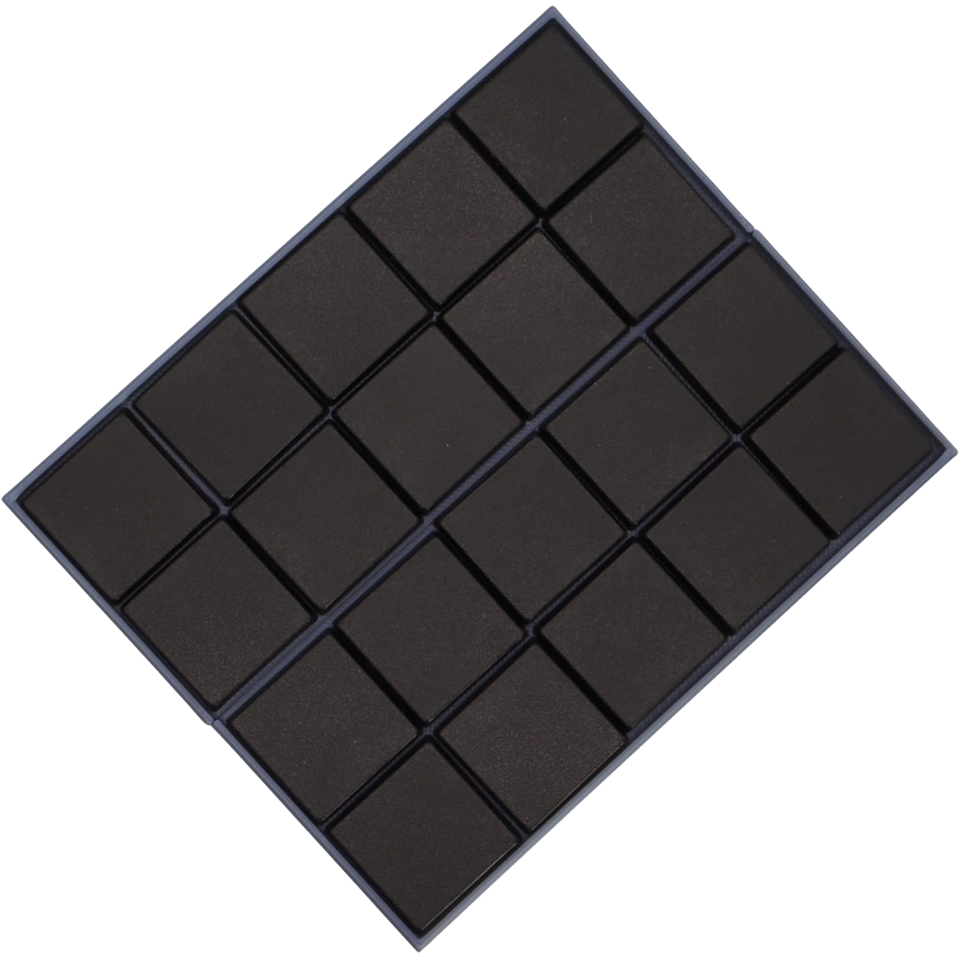 Movement trays shown filled with individual 25mm square base inserts to demonstrate the 5x2 formation.