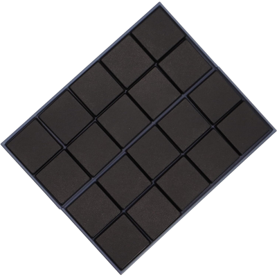 Movement trays shown filled with individual 25mm square base inserts to demonstrate the 5x2 formation.