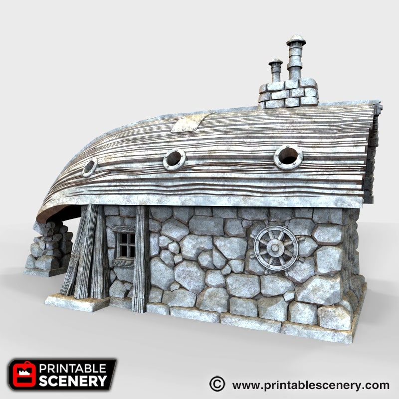 Boathouse Scenery Model