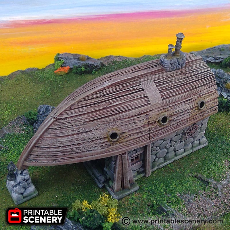 Boathouse Scenery Model