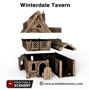 Winterdale Tavern Miniature Building