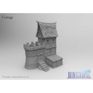 Winterdale War Cottage Miniature Building