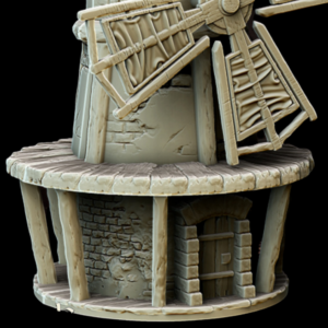 Medieval Windmill Miniature