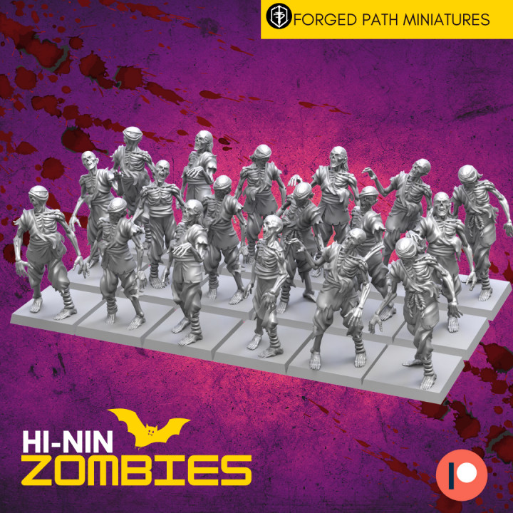 Hi-Nin Skeleton Zombies Infantry Unit
