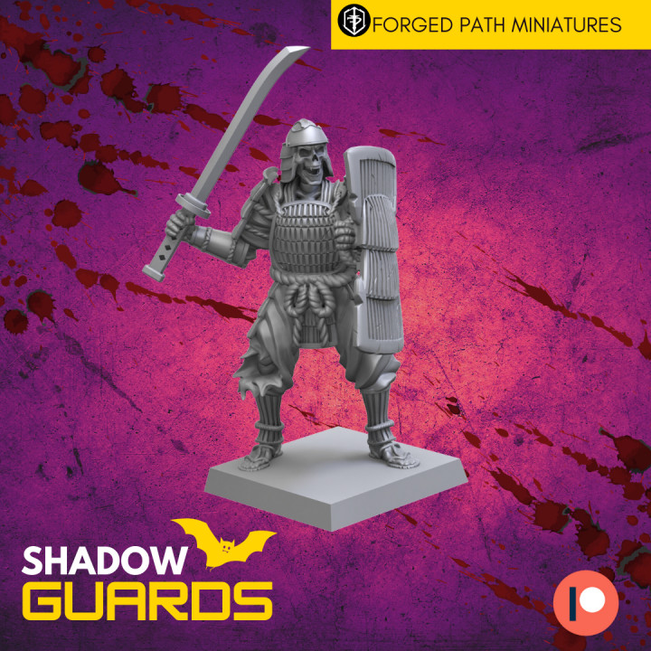 Samurai Skeleton Shadow Guards Miniature