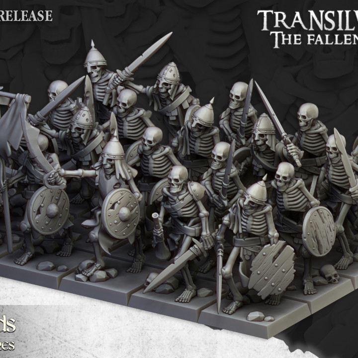 Undead Skeleton Warriors armed with Sword and Shield