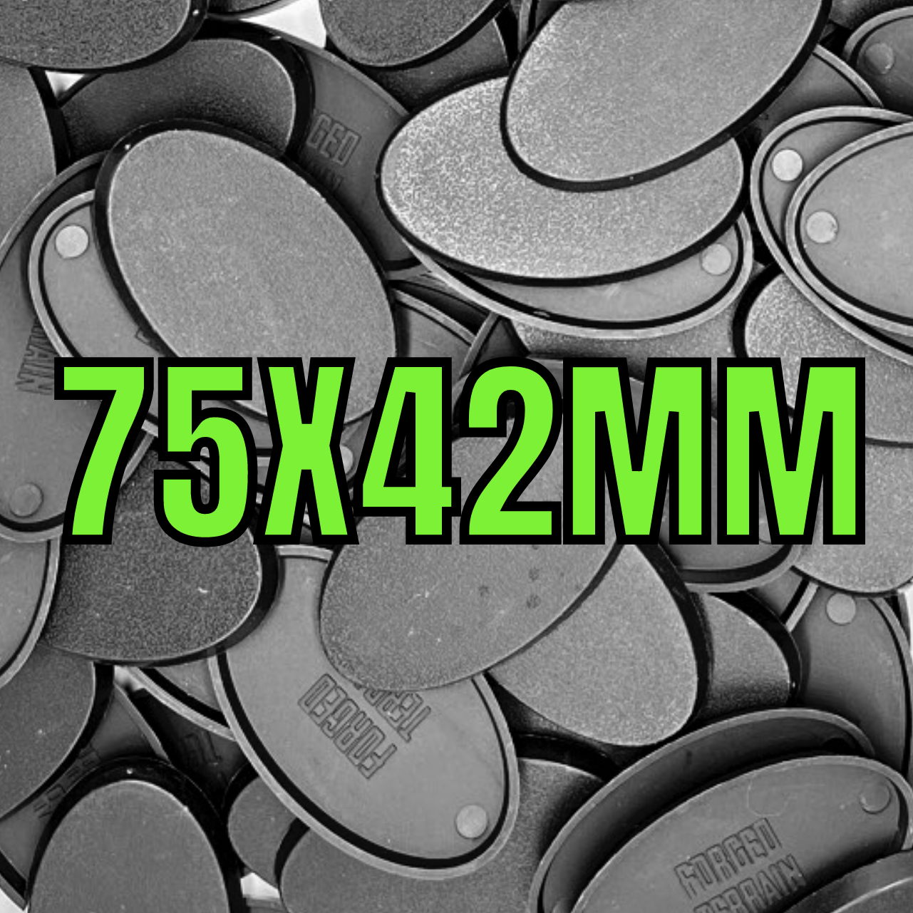 75x42mm Oval Base for tabletop wargaming