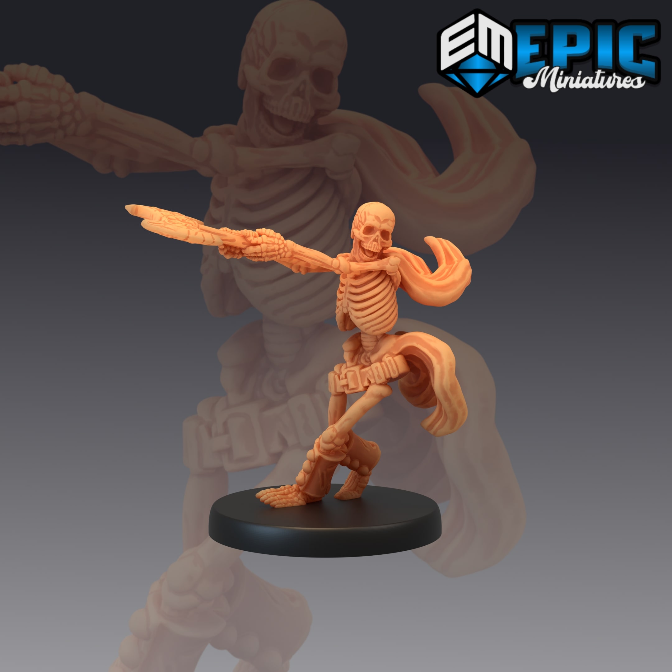 Axe Skeleton (Medium) - This Skeleton army can fight any terrain made by epic miniature, with there wielding mastery they can fight without hesitation.