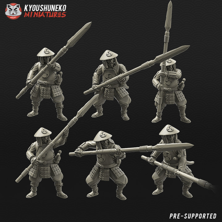 Japanese Ashigaru Spearmen unit