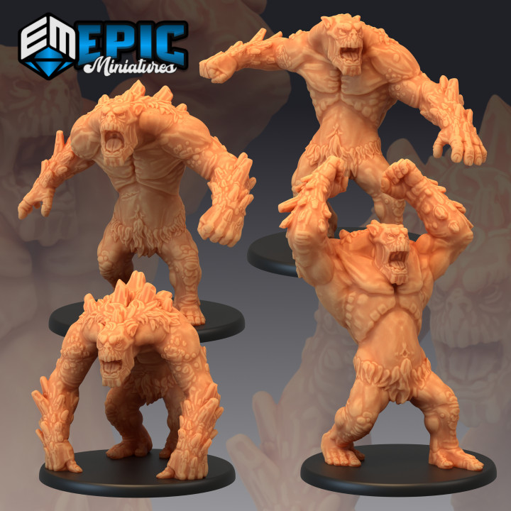 alt Mountain Troll Miniature, dungeons and dragons miniatures for sale | Epic Miniatures | tabletop miniatures | Miniatures in UK | miniature models uk | 3d printed miniatures | warhammer 40k terrain | mimic miniature | Forged Terrain UK