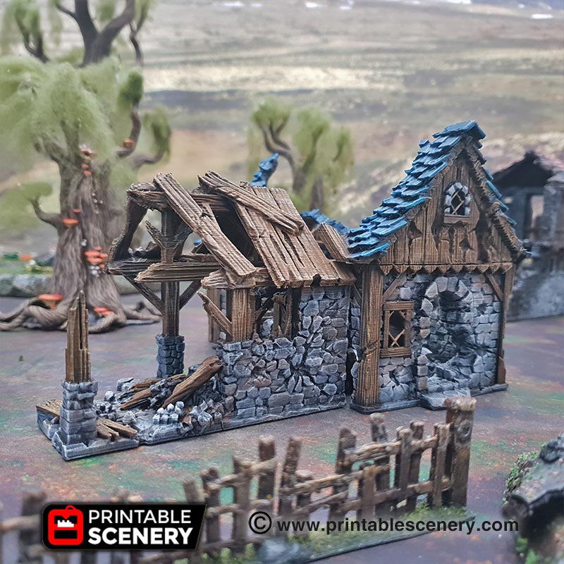 Ruined Blacksmith War Miniature