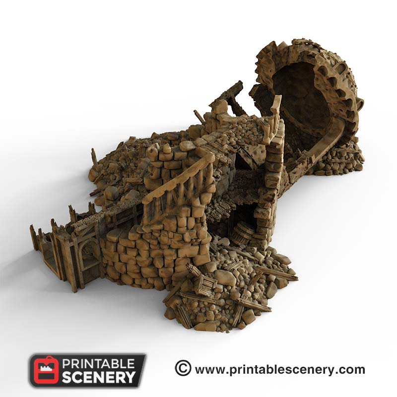 Ruined Observatory Fantasy Scatter Terrain Model