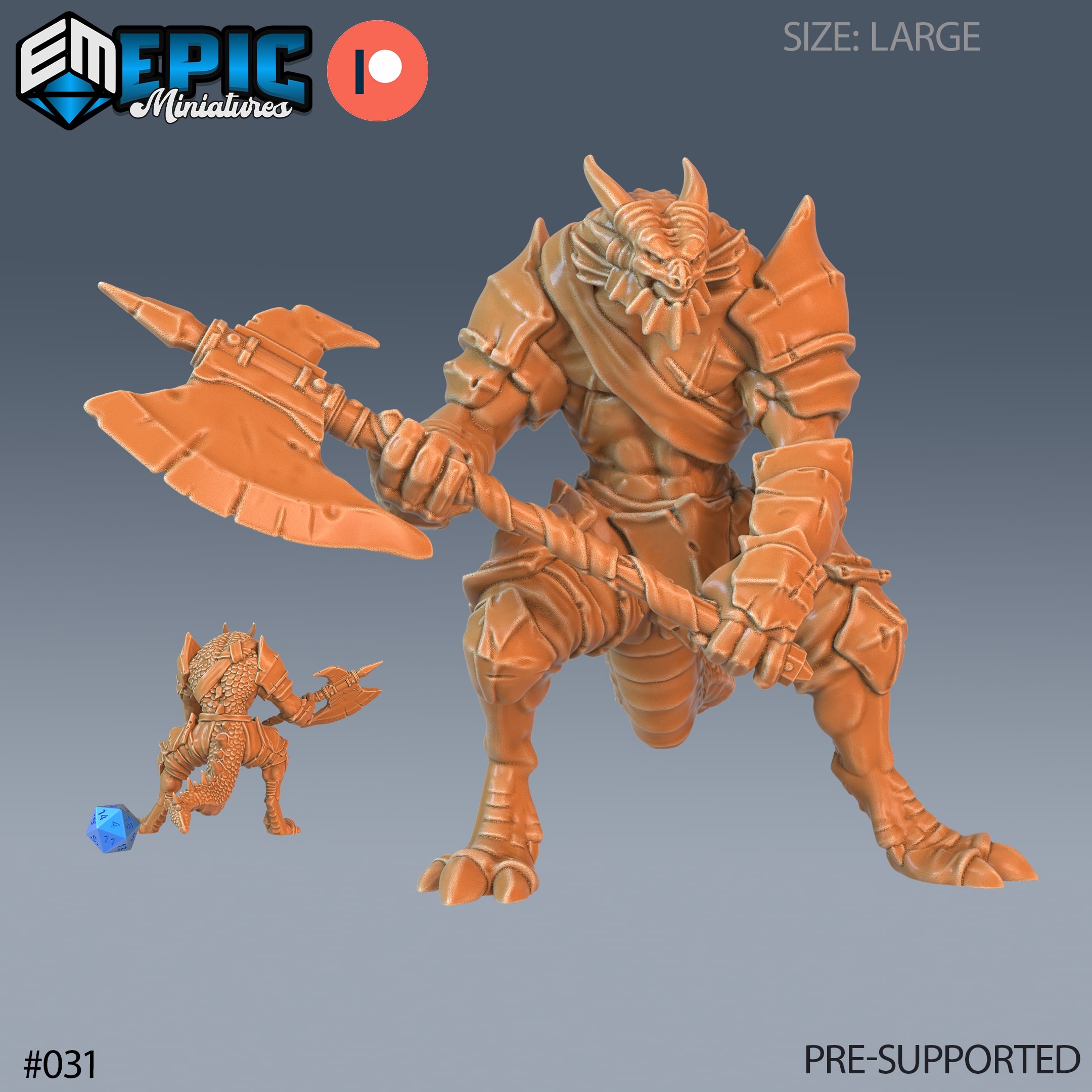 031 - Dragonborn Warrior Axe (Large)