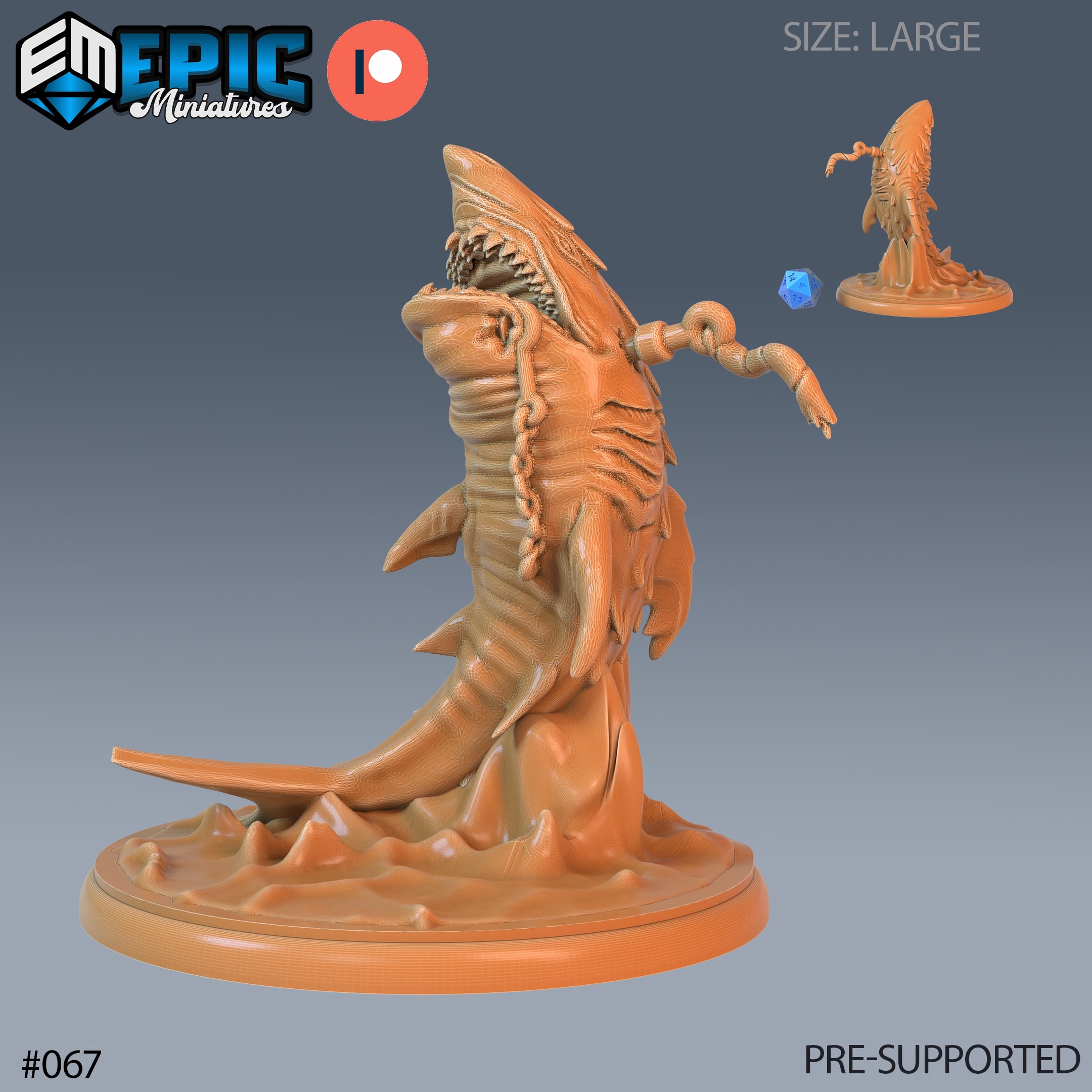 Shark Dungeons and Dragons Miniature