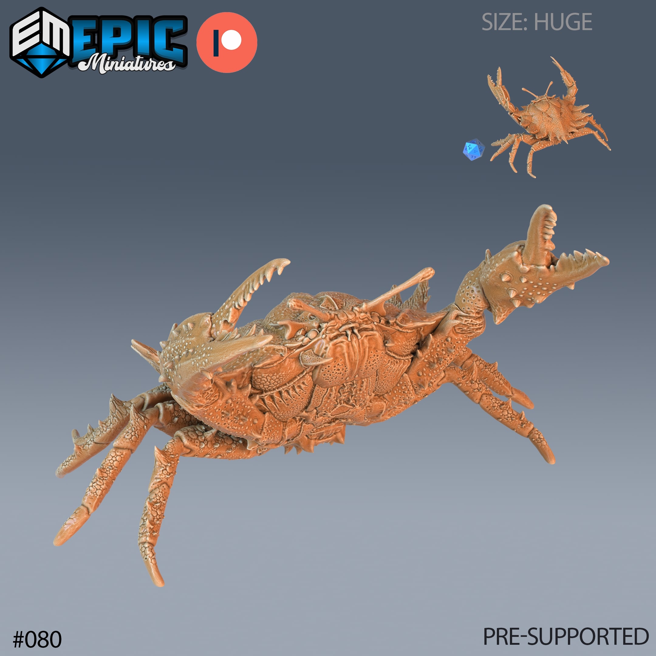 Giant Crab Sea Miniature