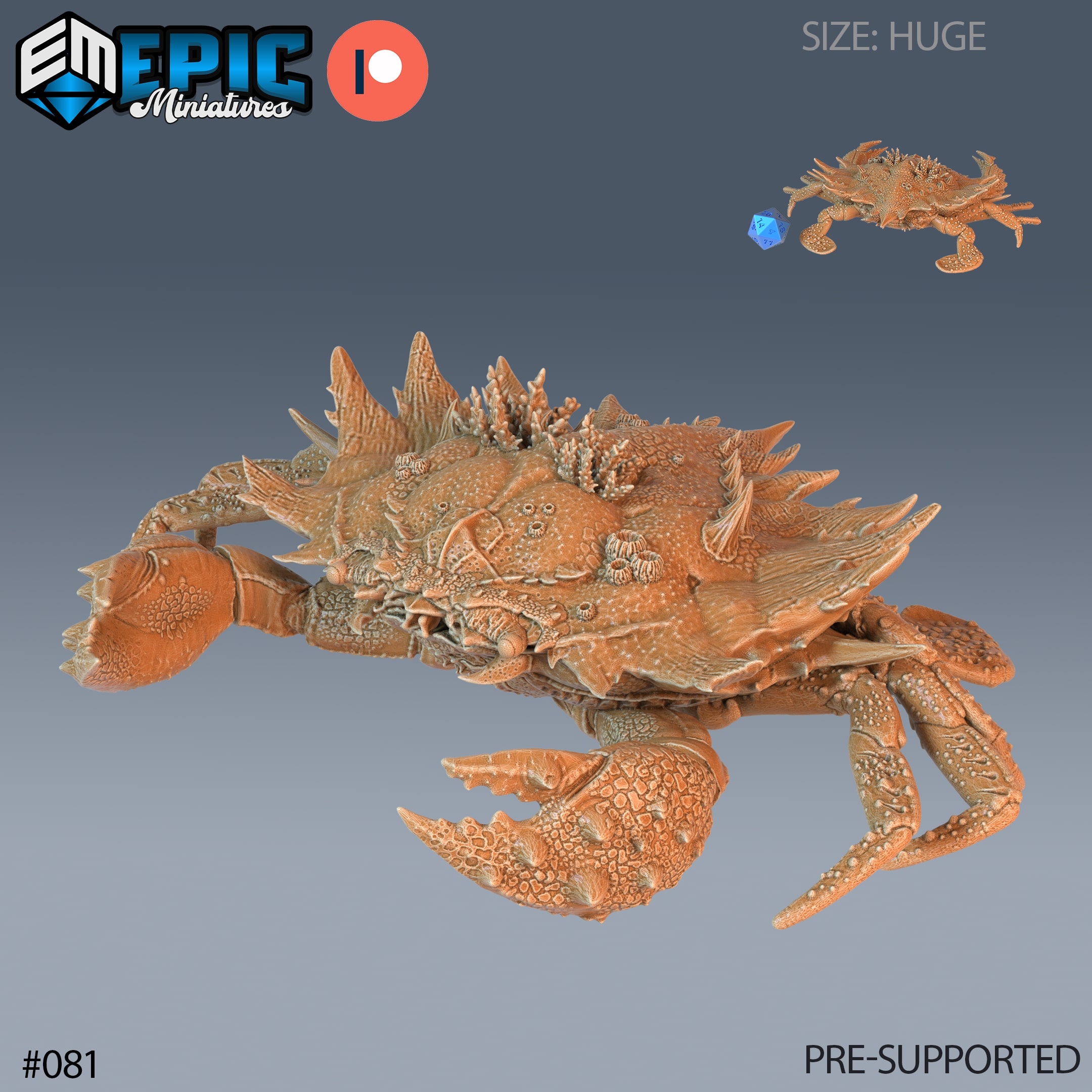 Giant Crab Sea Miniature