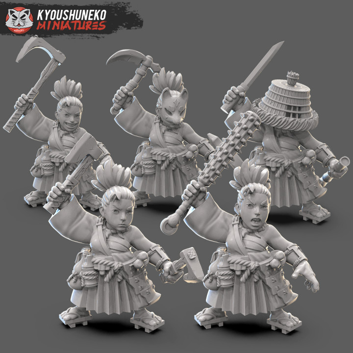 Dwarf female samurai ronin