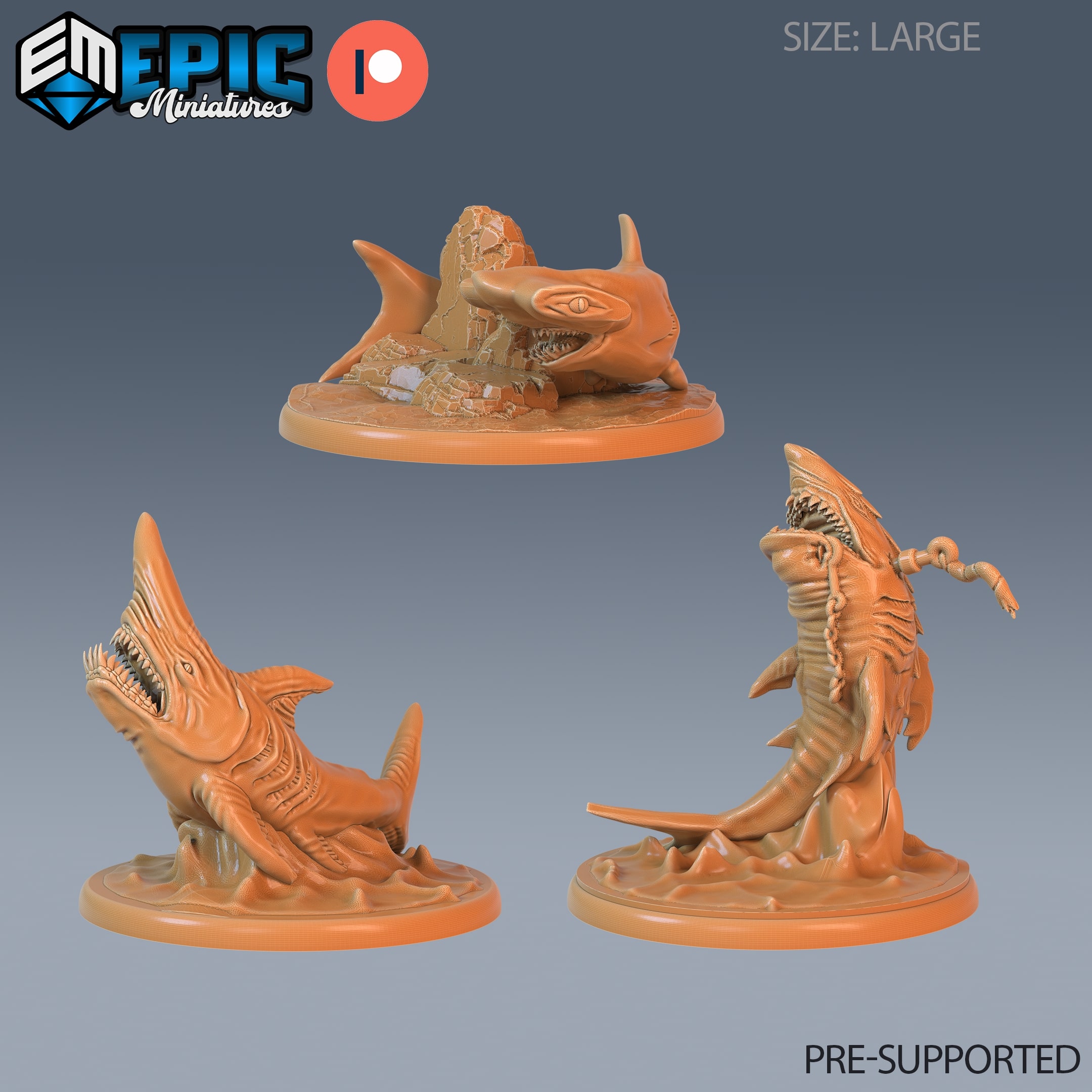 Shark Dungeons and Dragons Miniature