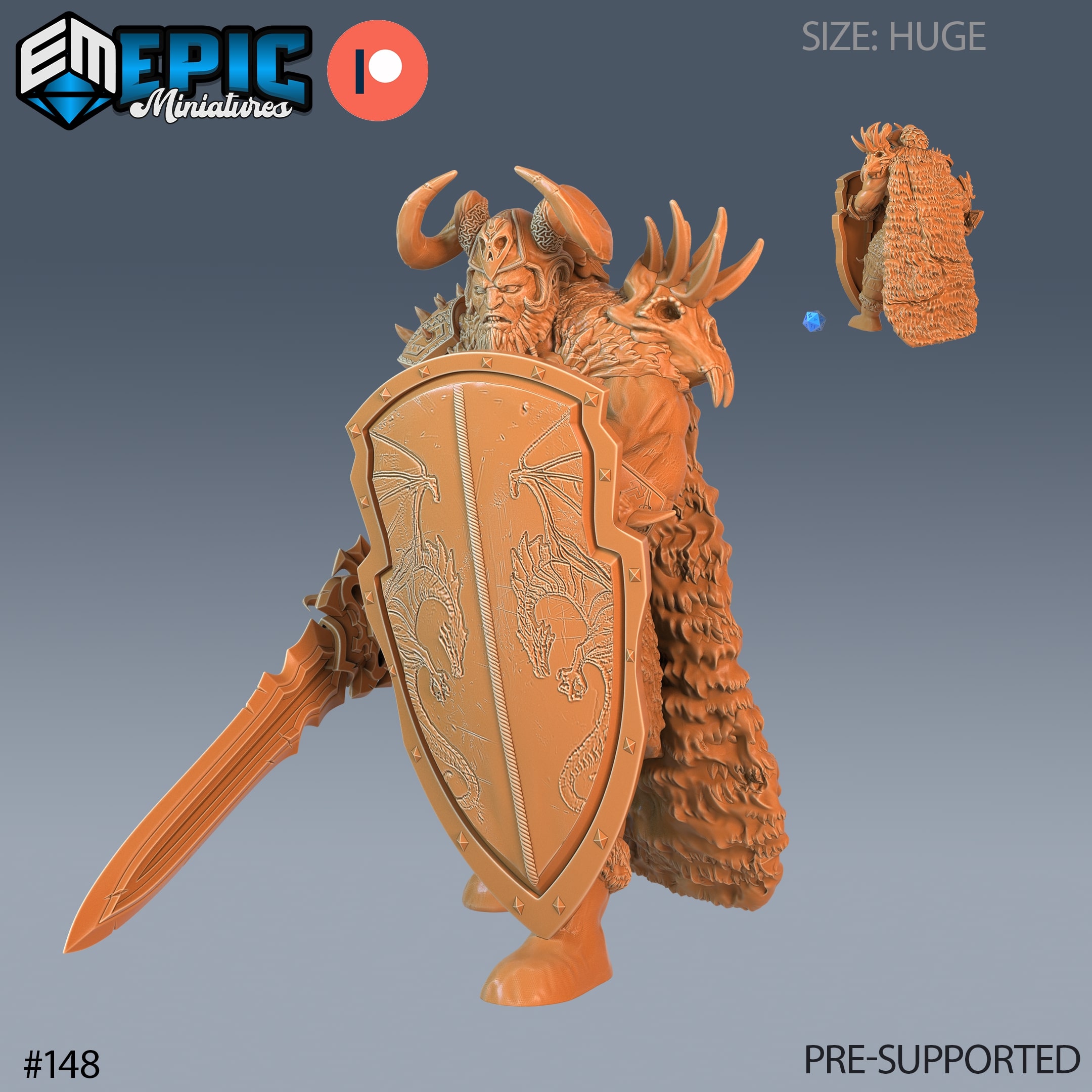 Frost Giant Wargaming 3D Model