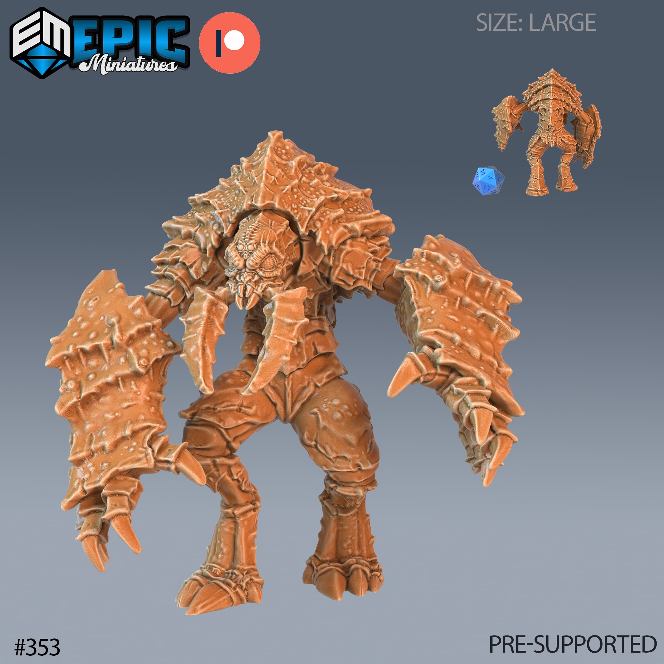 Monstrous Creature in DND Designed by Epic Miniatures