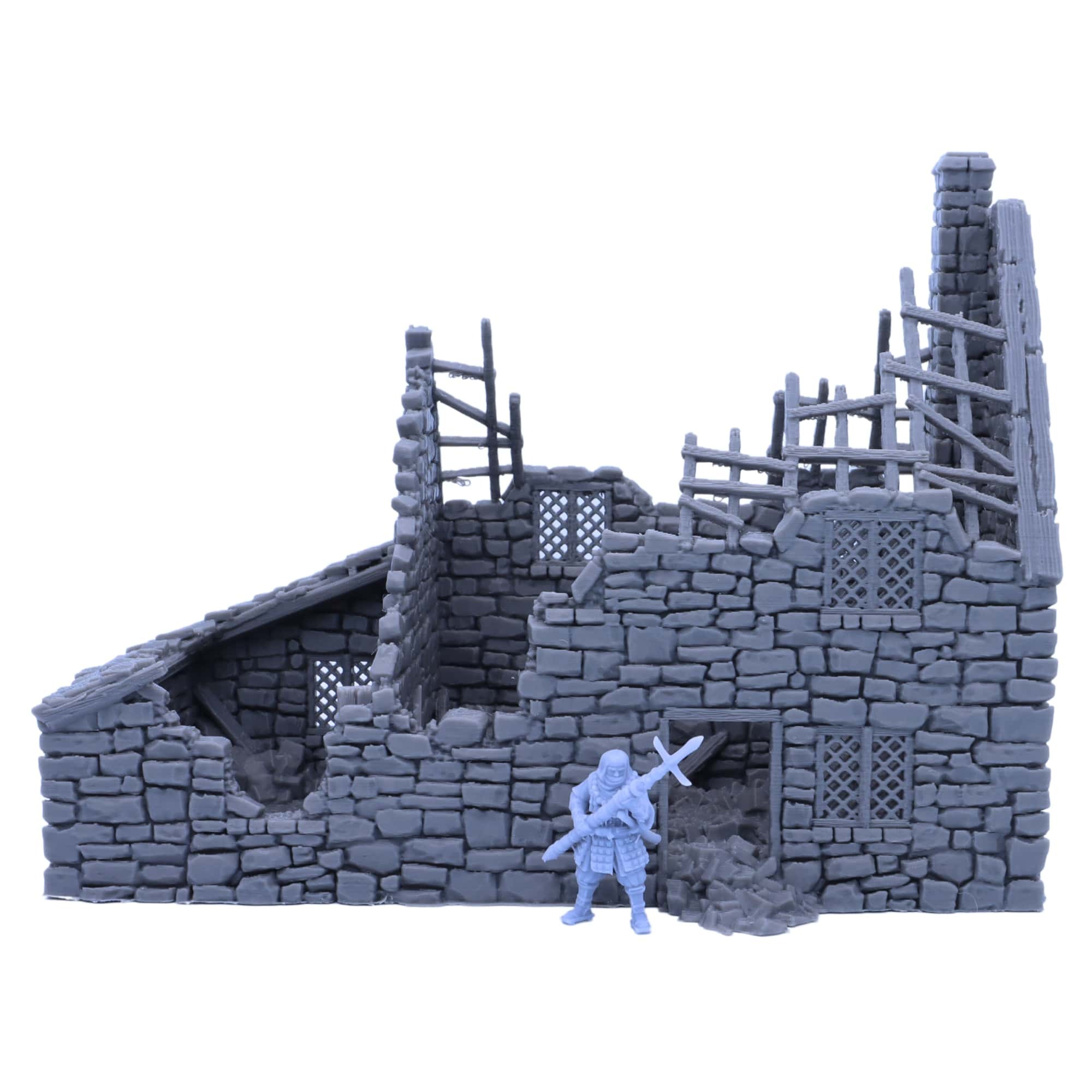 Ruined Crow Cottage Miniature