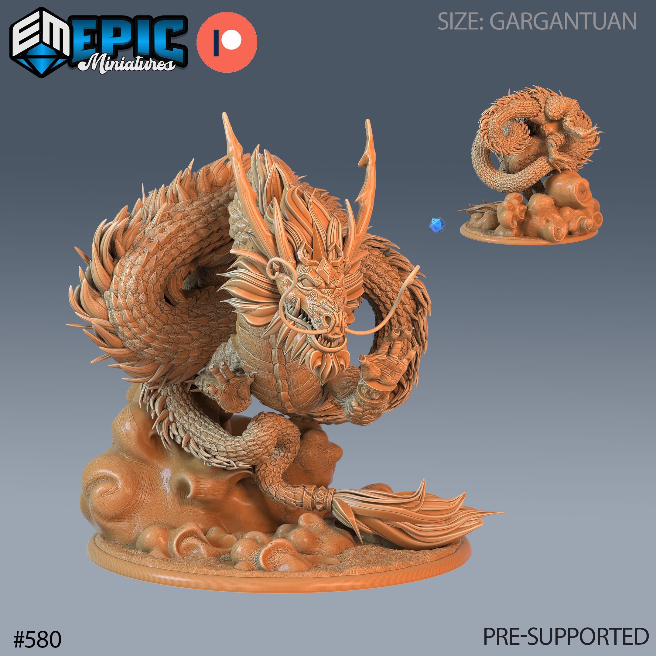 Azure Dragon of the East Miniature