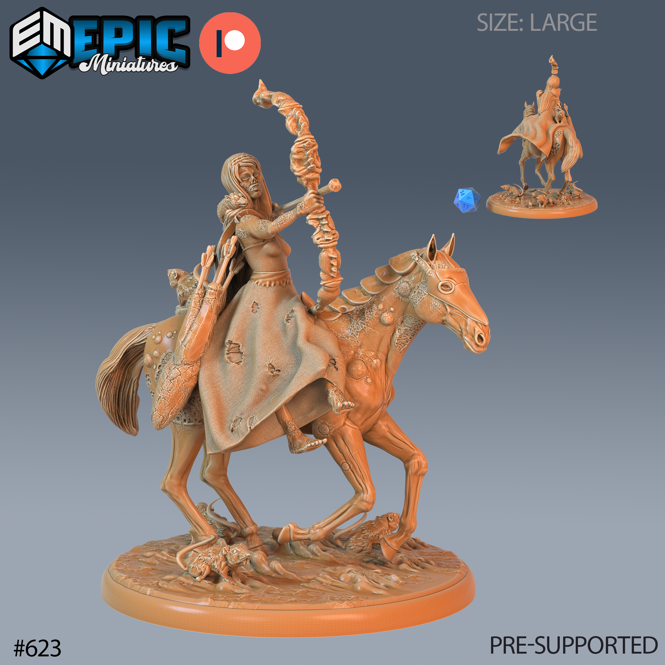 Horseman of Pestilence Female Horse Rider