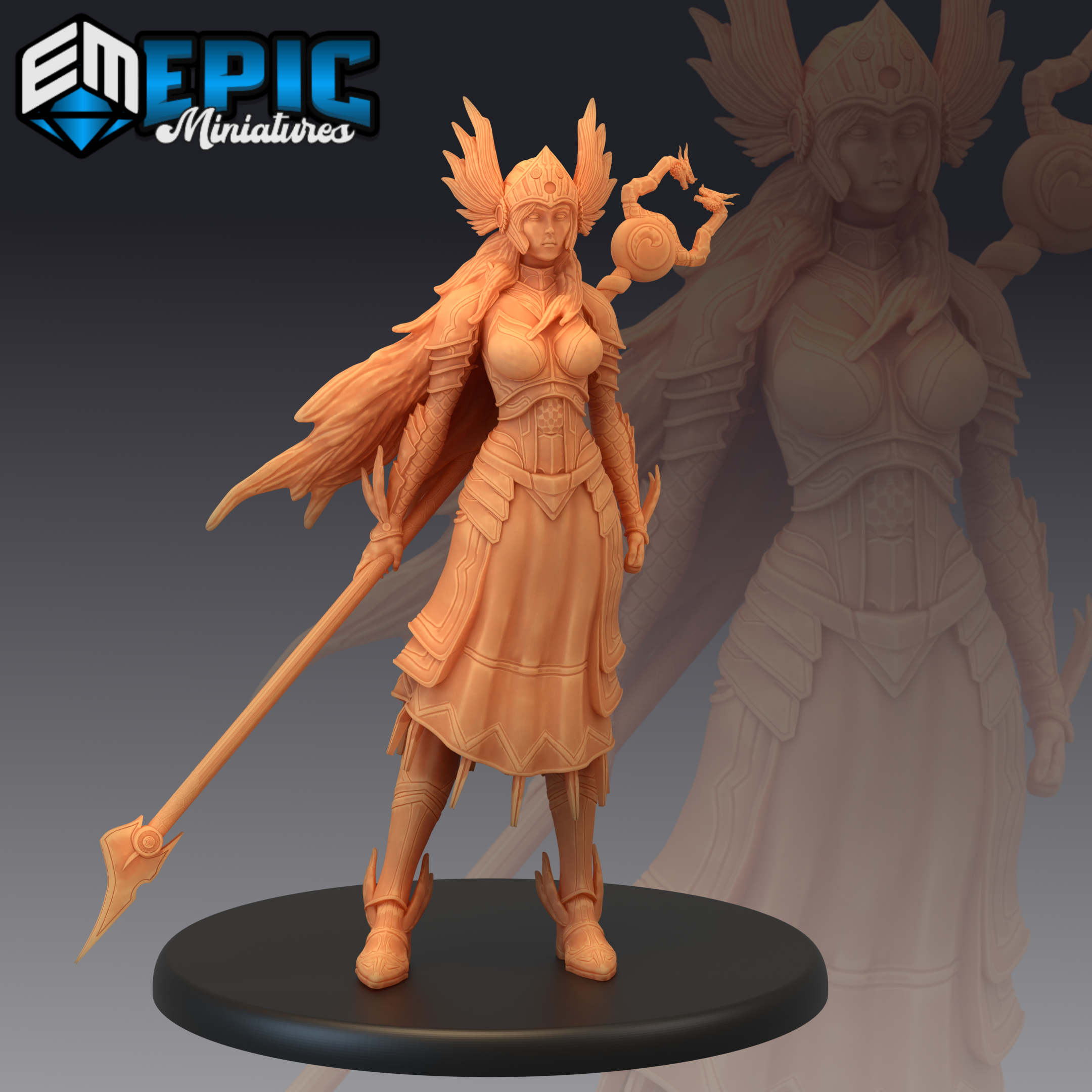 Winged Valkyrie Female Miniatures
