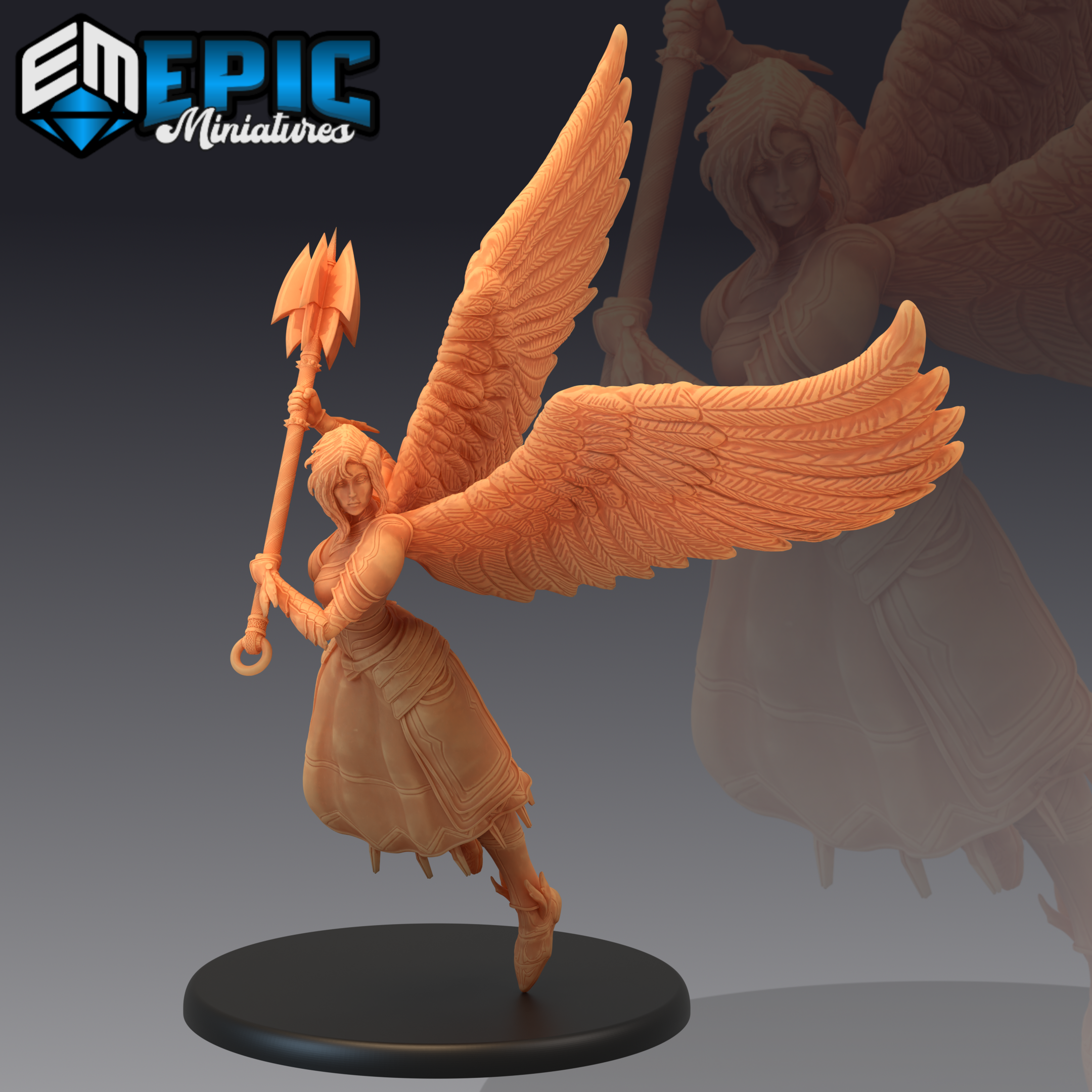 Winged Valkyrie Female Miniatures